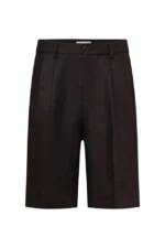 Bundfalten Short im Relaxed Fit in reinem Leinen