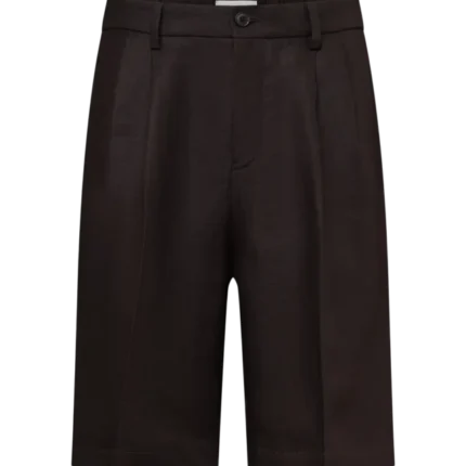 Bundfalten Short im Relaxed Fit in reinem Leinen