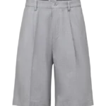 Bundfalten Short in reiner Baumwolle fr