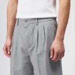 Bundfalten Short in reiner Baumwolle ttt