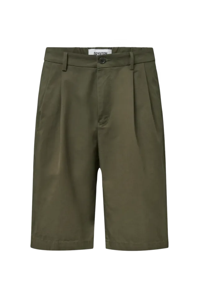 Bundfalten Short in reiner Baumwolle Bundfalten Short in reiner Baumwolle