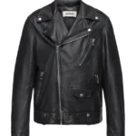 Klassische Bikerjacke in Leder
