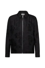 Regular Fit Jacquard Zip Jacke
