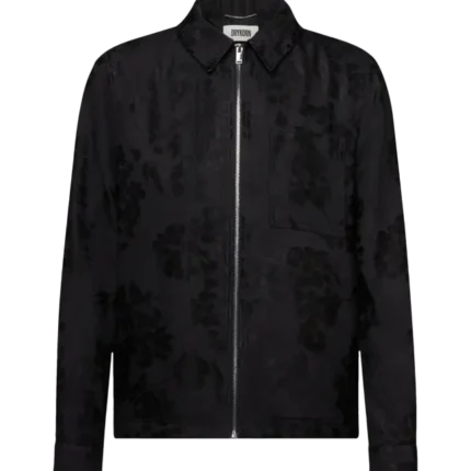 Regular Fit Jacquard Zip Jacke