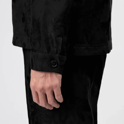 Regular Fit Jacquard Zip Jacke f