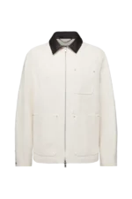 Relaxed Fit Workwear Zip Jacke in Canvas