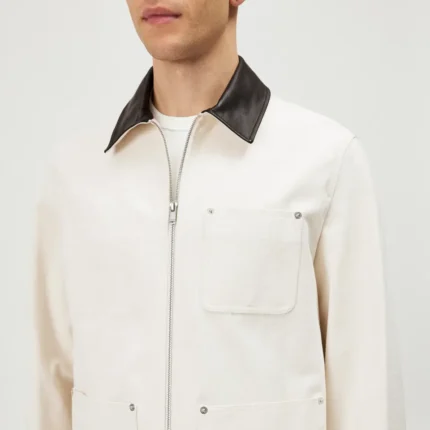 Relaxed Fit Workwear Zip Jacke in Canvas fg