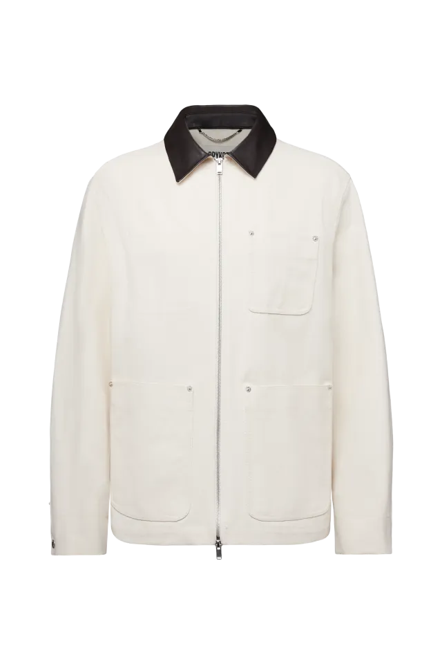 Relaxed Fit Workwear Zip Jacke in Canvas Relaxed Fit Workwear Zip Jacke in Canvas