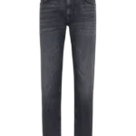 Slim Fit Jeans in Dark Grey Denim