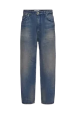Tapered Jeans in Mid Blue Denim